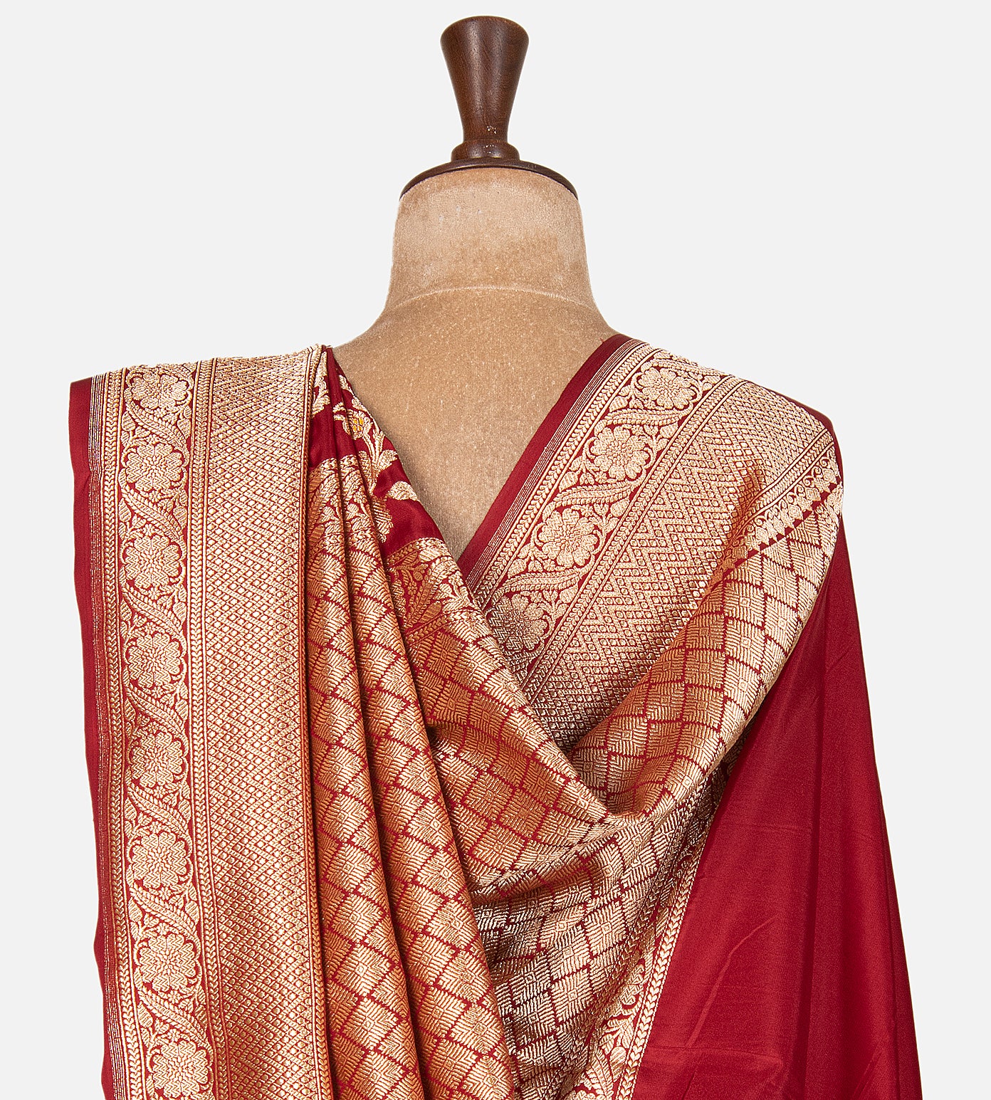 Red Banarasi Silk Saree