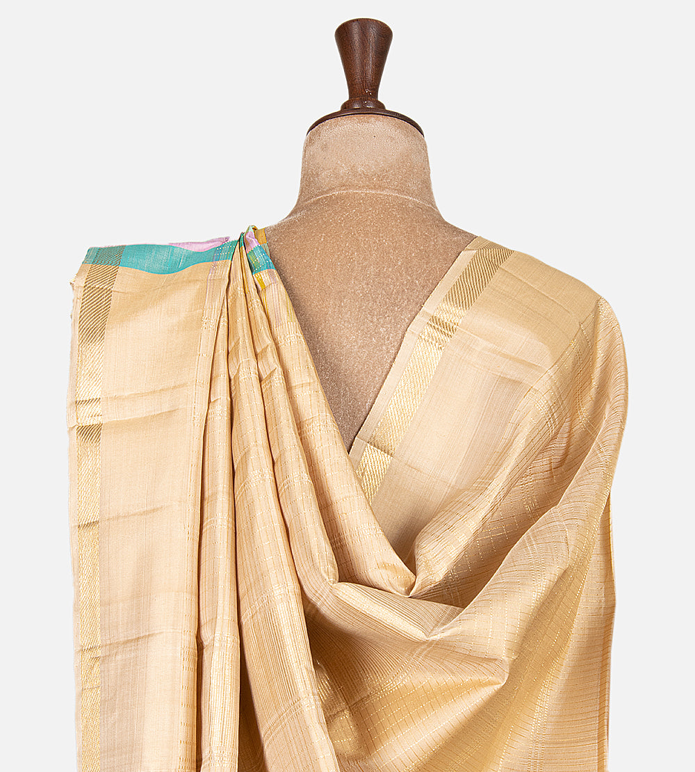 Multicolour Kanchipuram Silk Saree