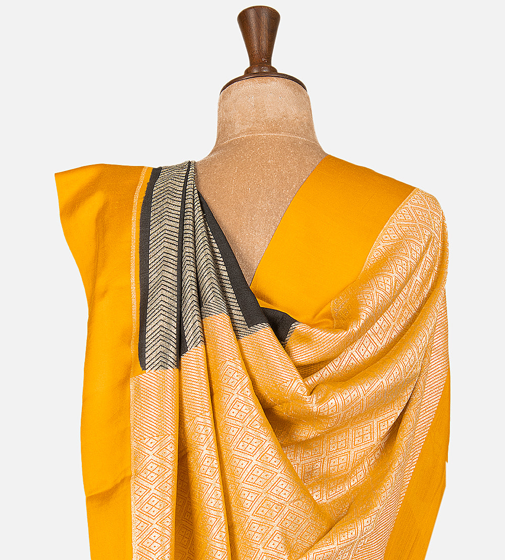 Black Banarasi Tussar Georgette Saree