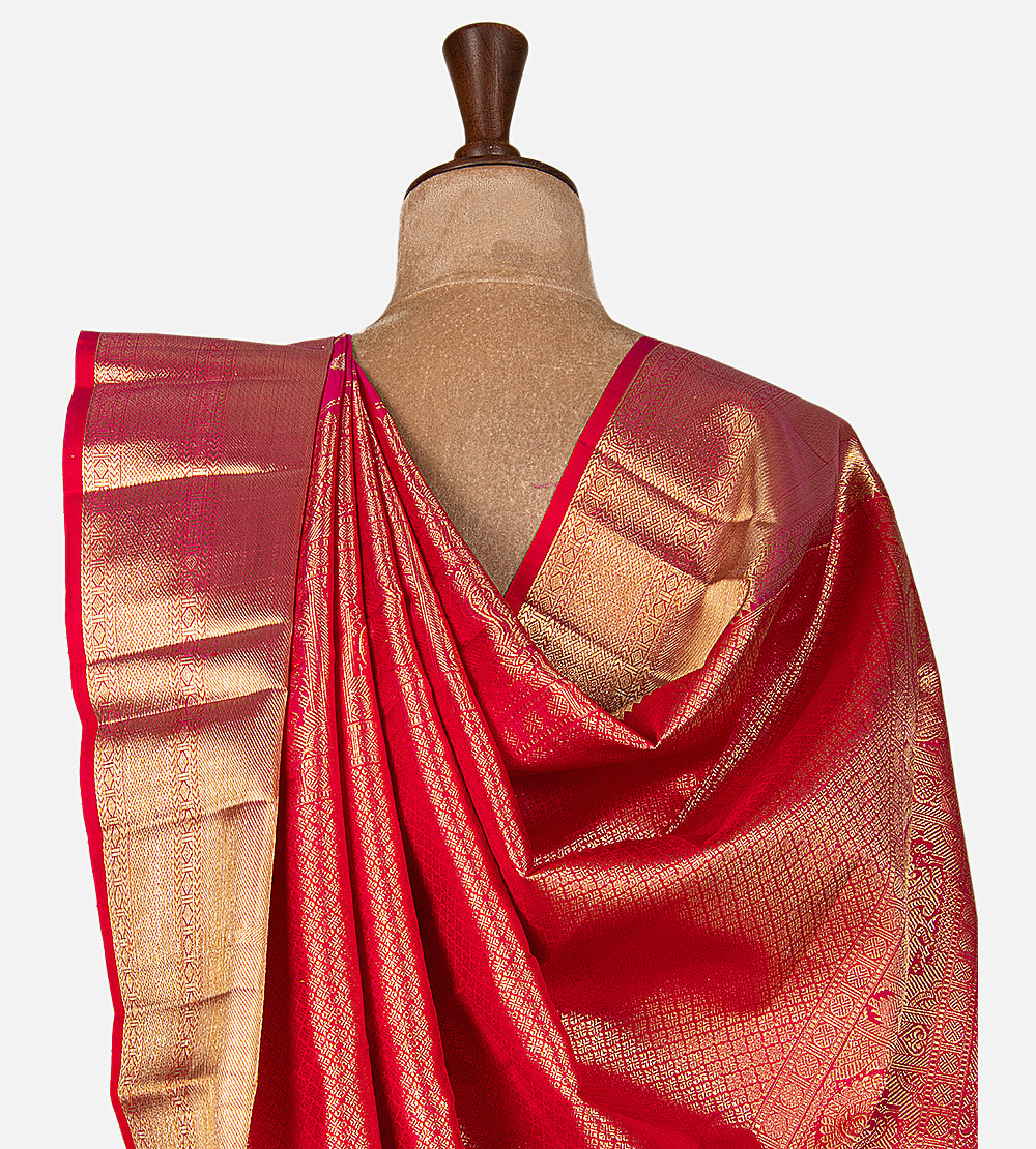 Pink Kanchipuram Silk Saree