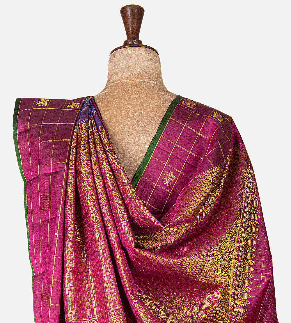 Blue Kanchipuram Silk Saree