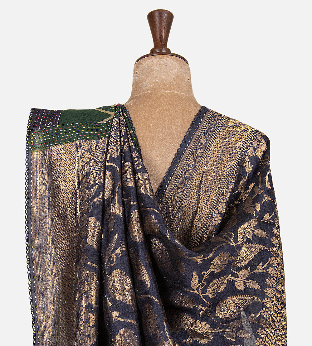 Pink Moonga Tussar Saree