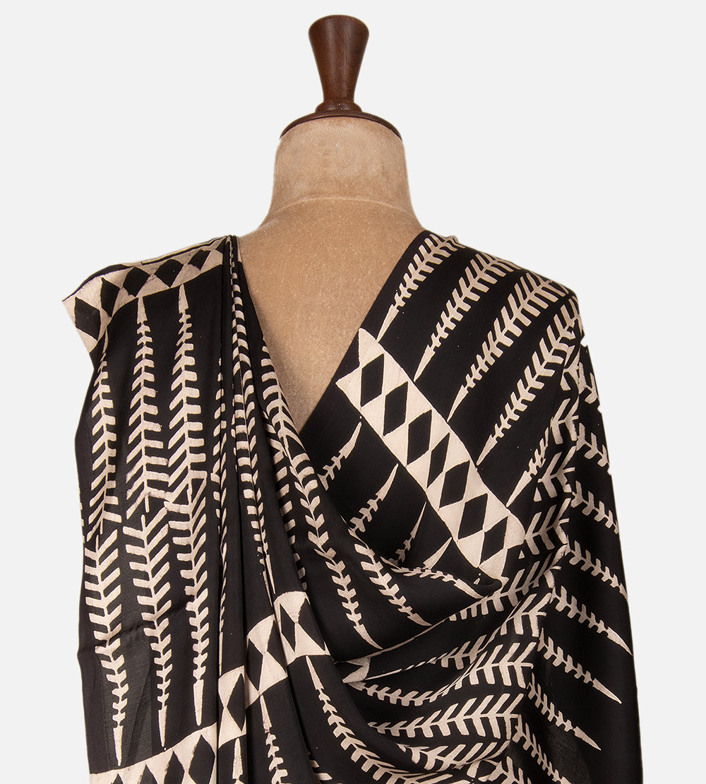 Multicolour Modal Silk Saree