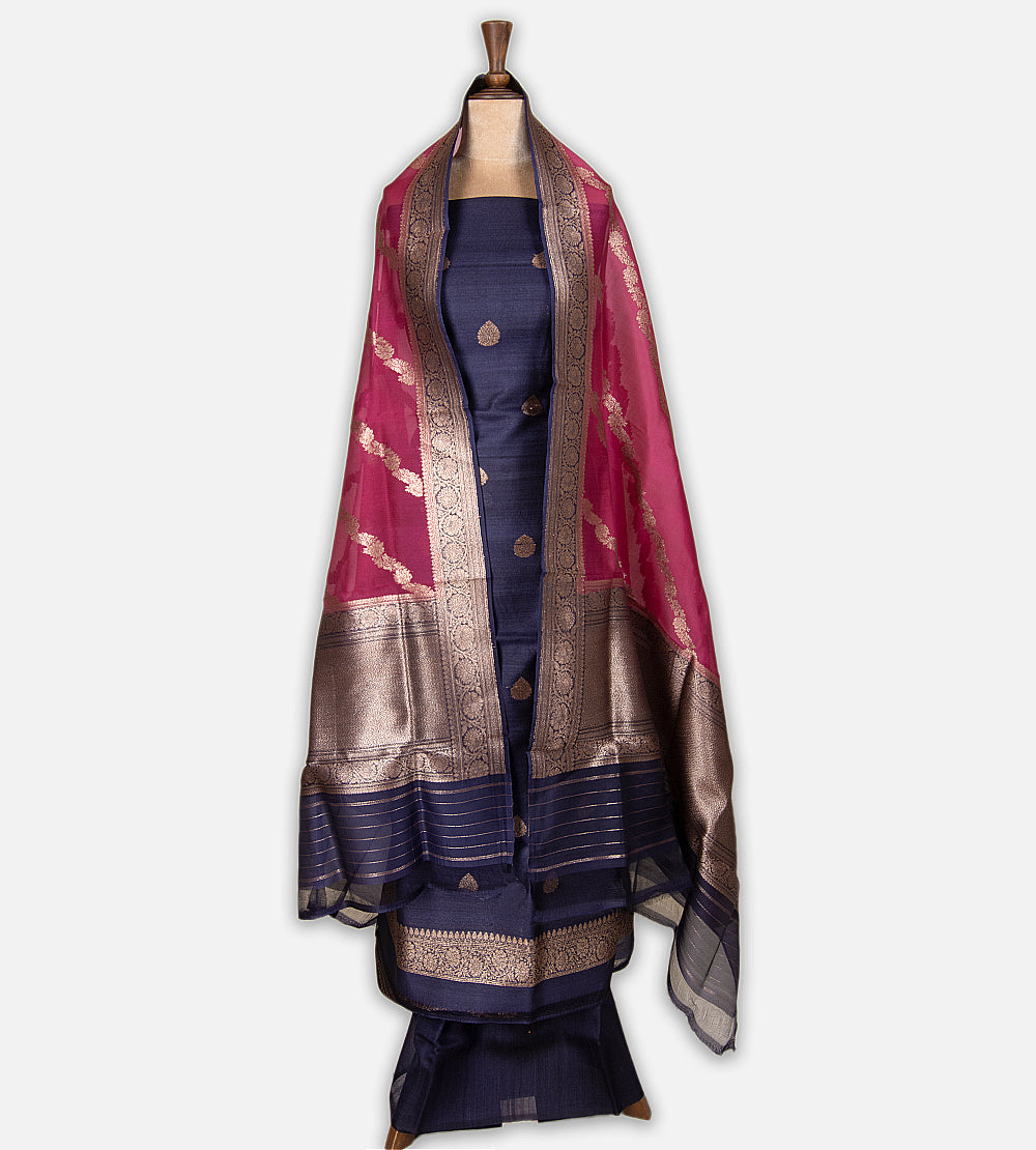 Blue Banarasi Tussar Salwar