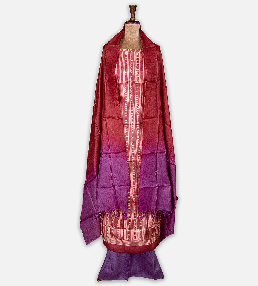 Pink Shibori Tussar Salwar