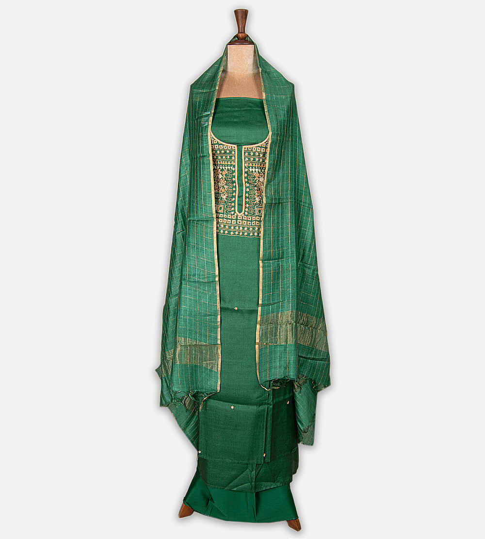 Green Tussar Salwar