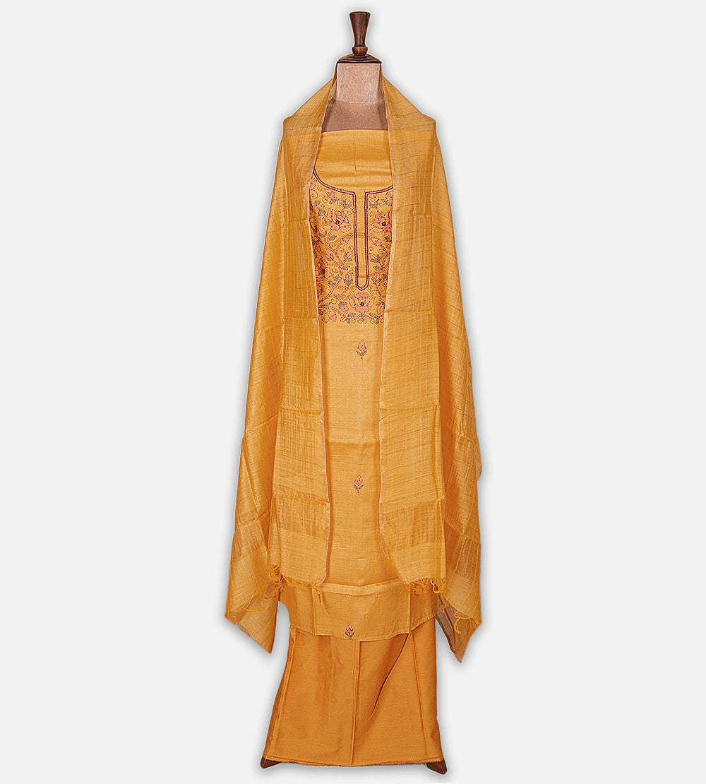 Yellow Tussar Salwar