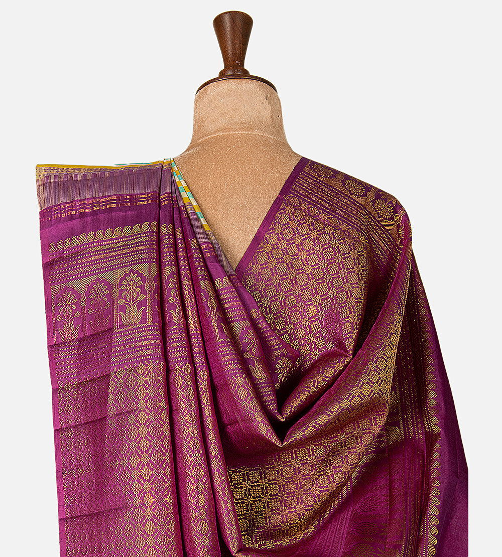 Multicolour Kanchipuram Silk Saree