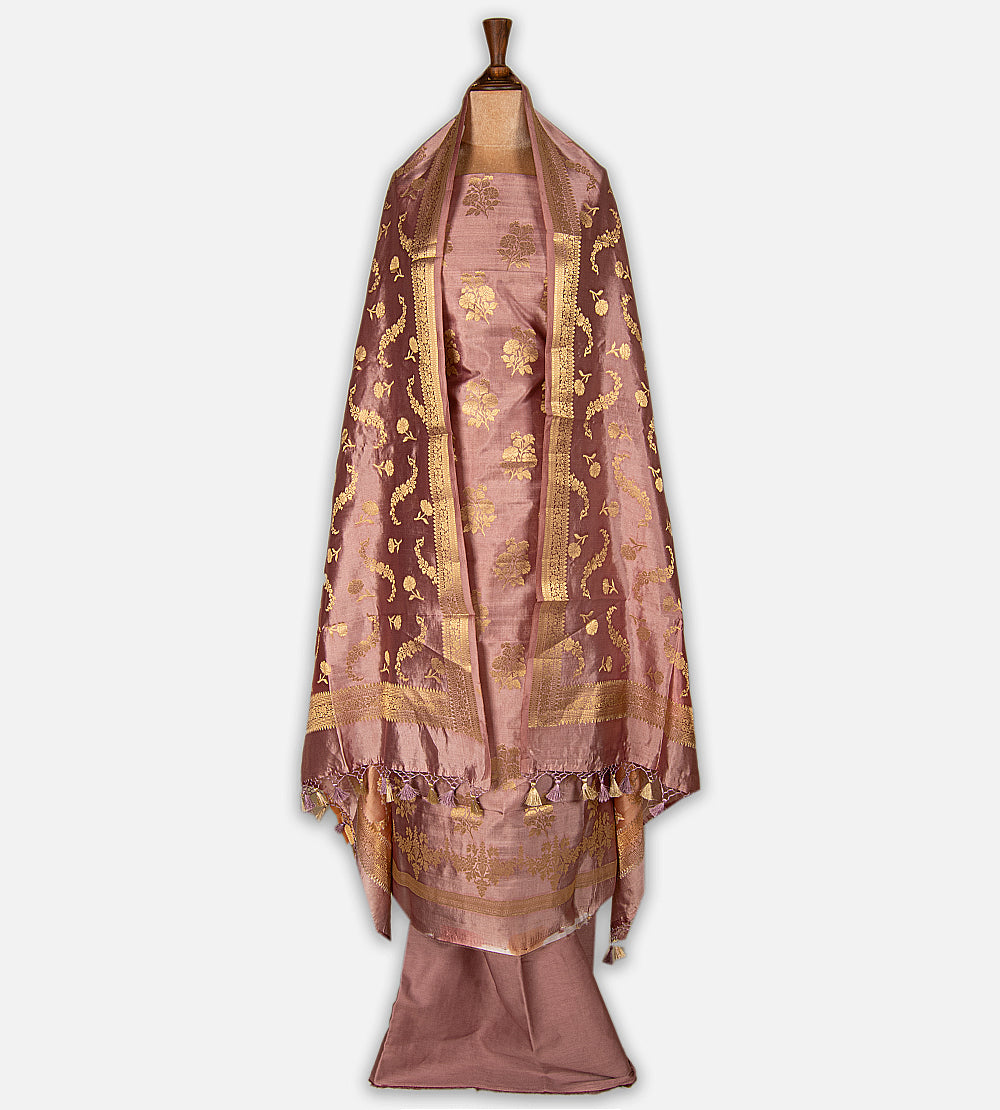 Mauve Chaniya Silk Salwar