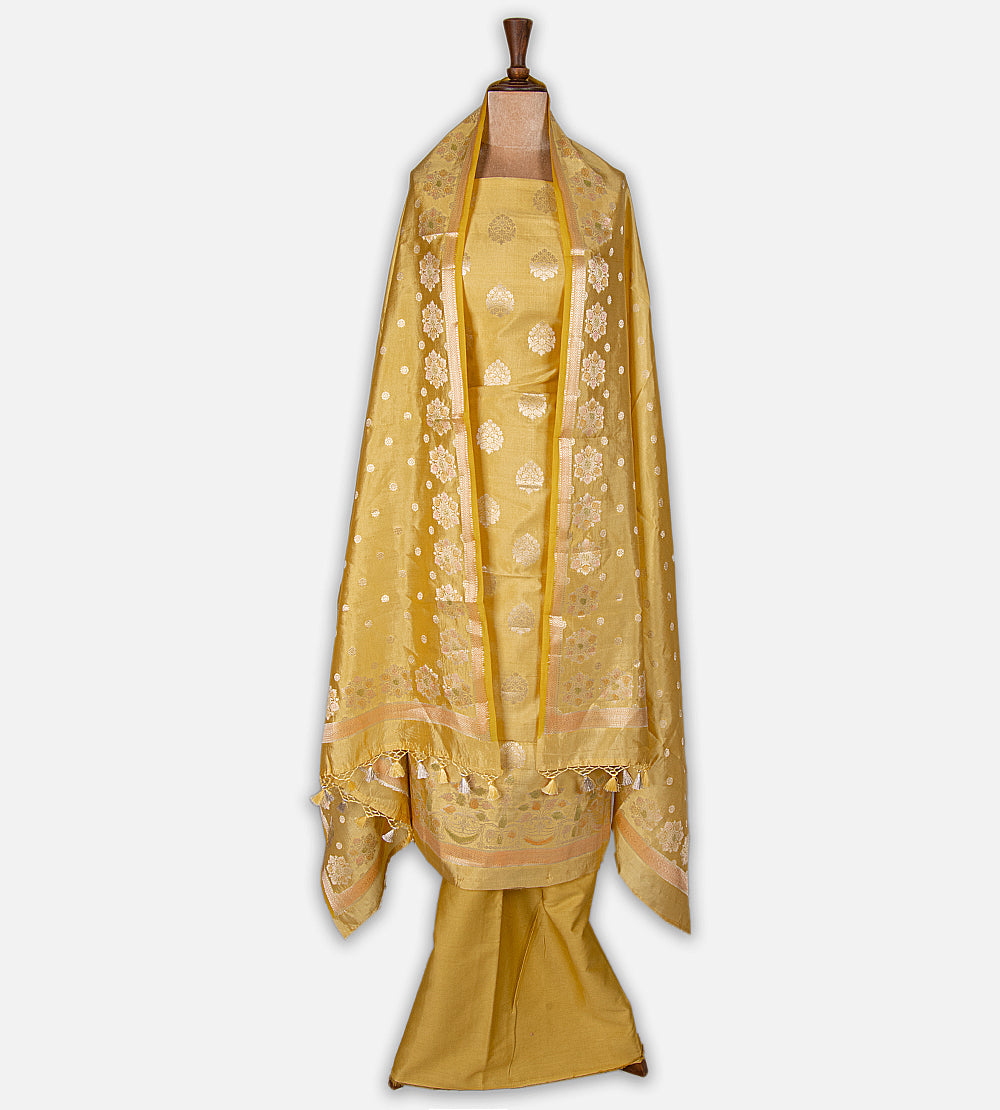 Yellow Chaniya Silk Salwar