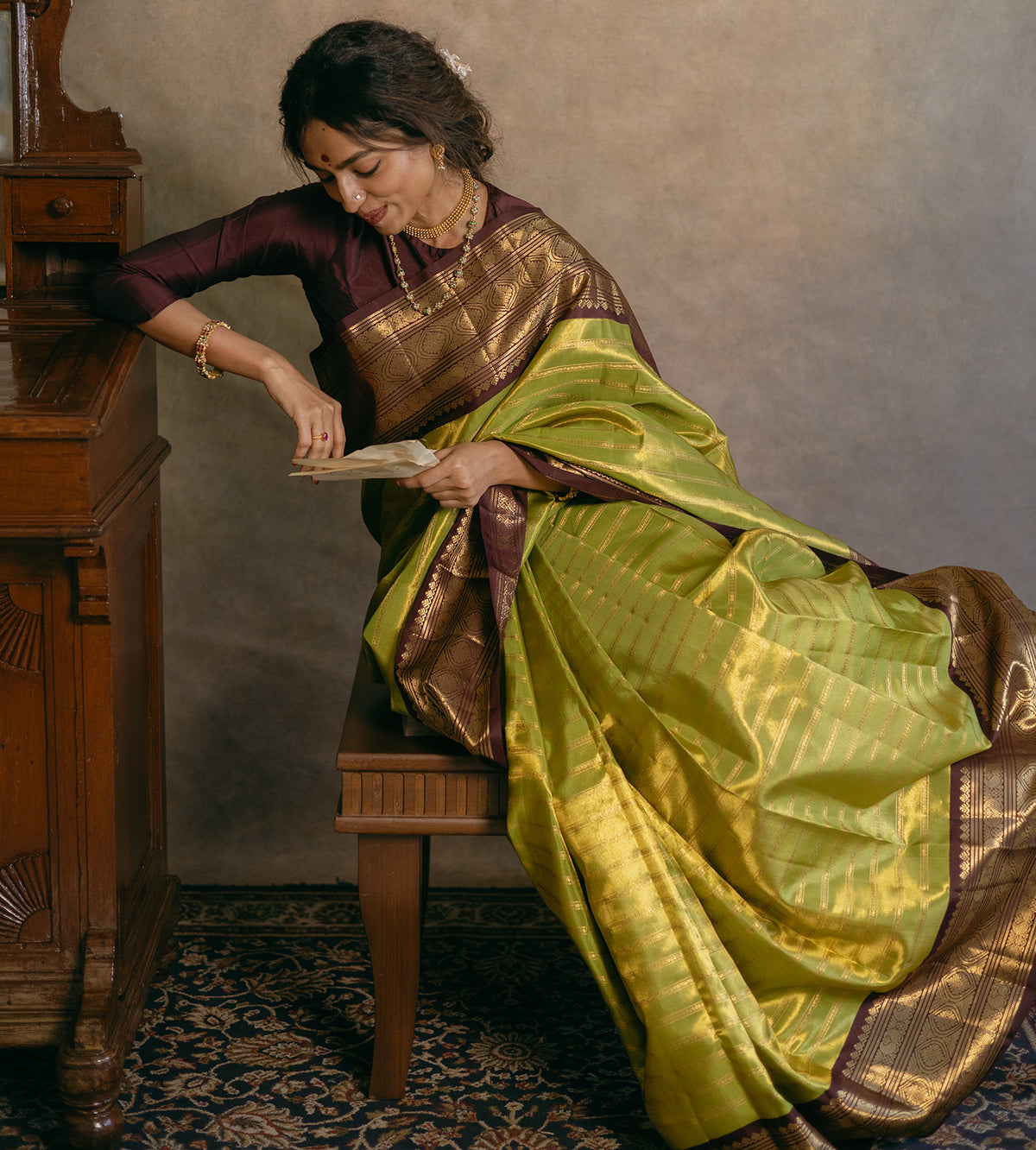 Green Kanchipuram Silk Saree