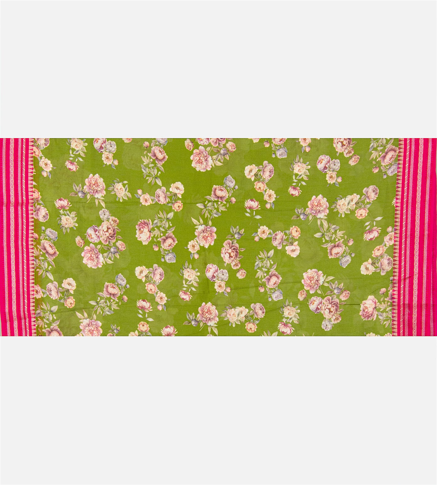 Green Kota Cotton Saree