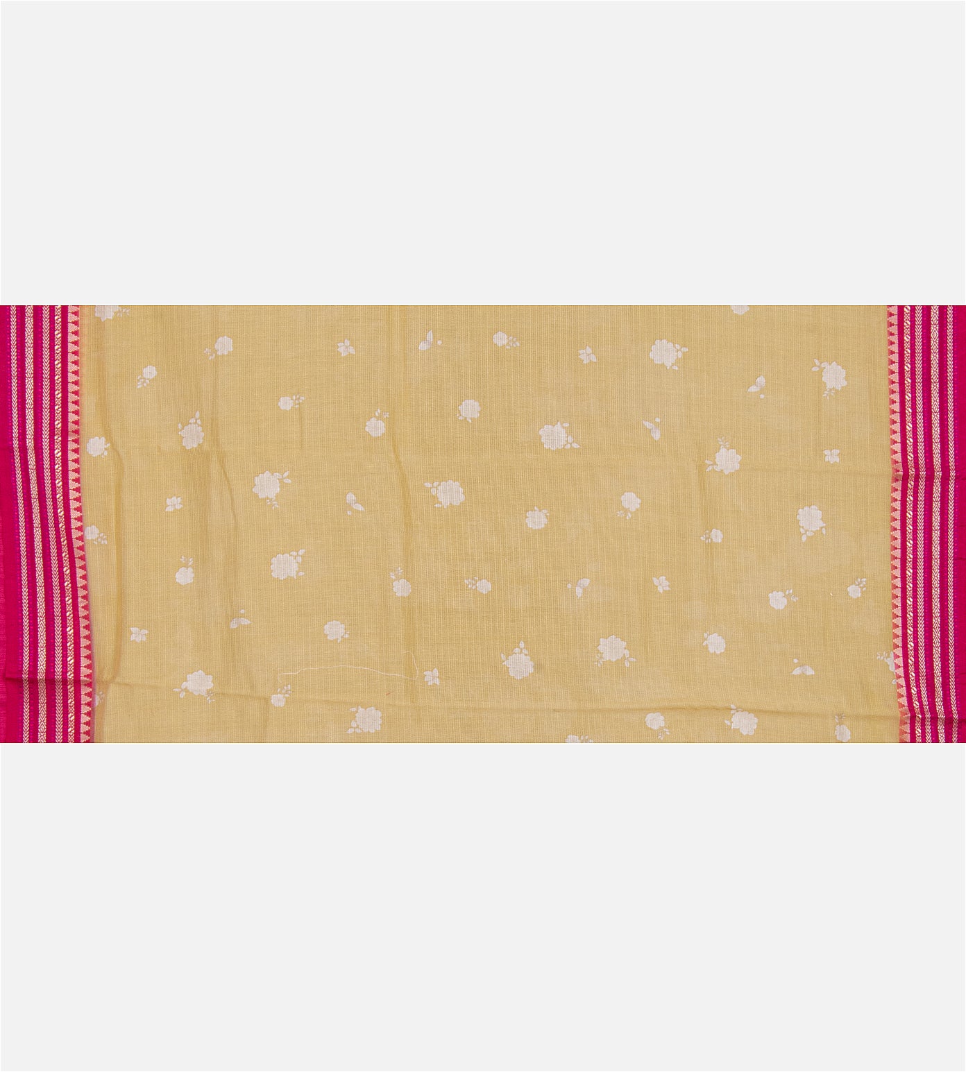 Light Yellow Kota Cotton Saree