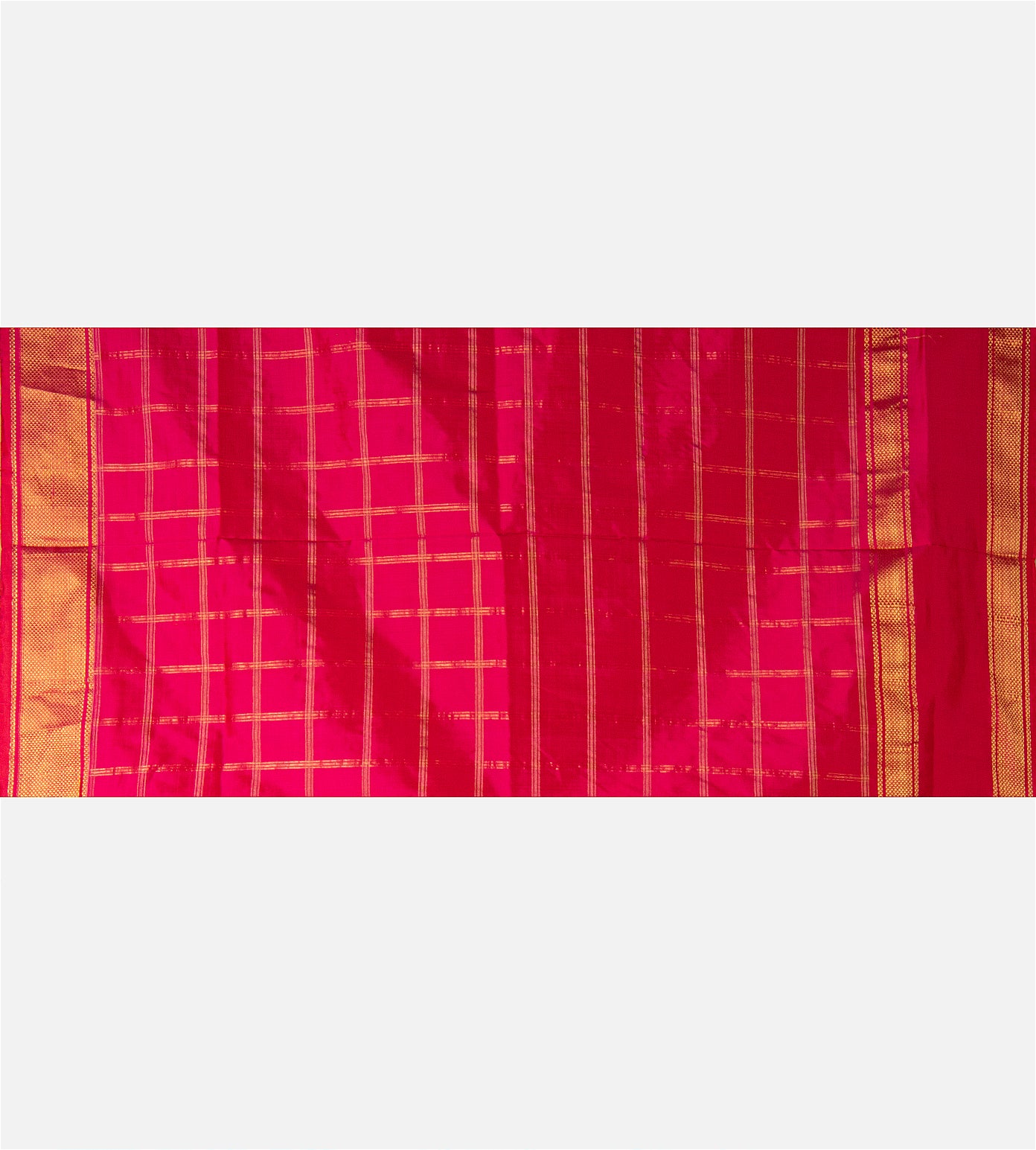 Pink Ikkat Silk Saree