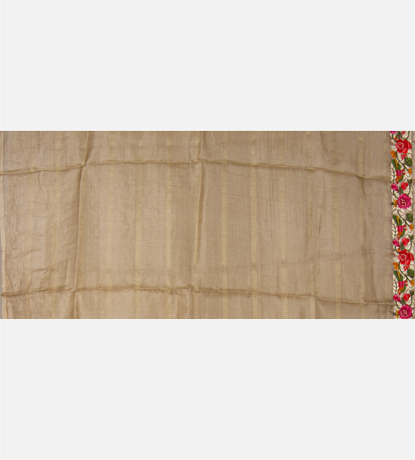 Beige Kota Silk Saree