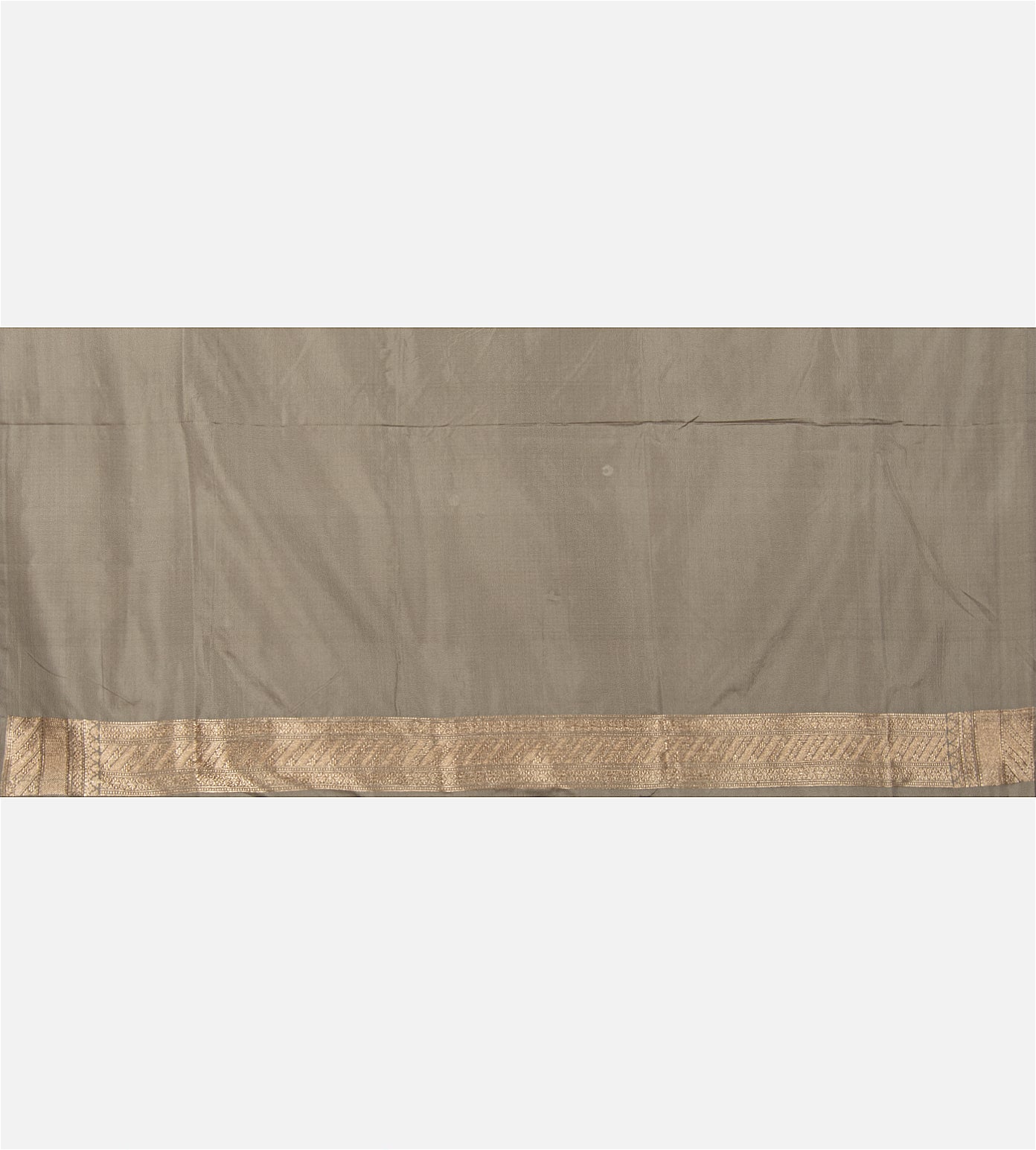 Pastel Grey Banarasi Silk Saree