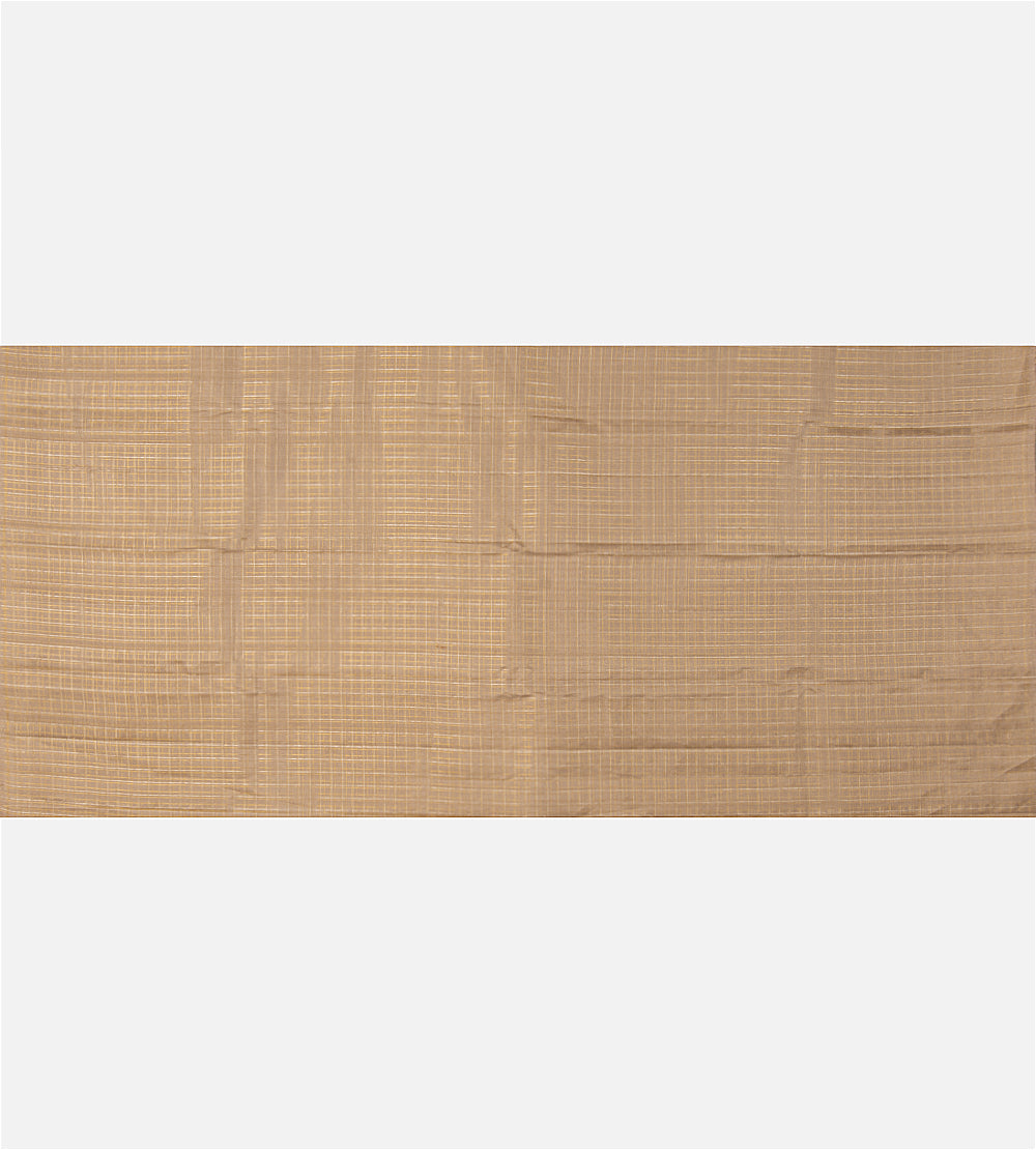 Beige Kanchipuram Silk Saree