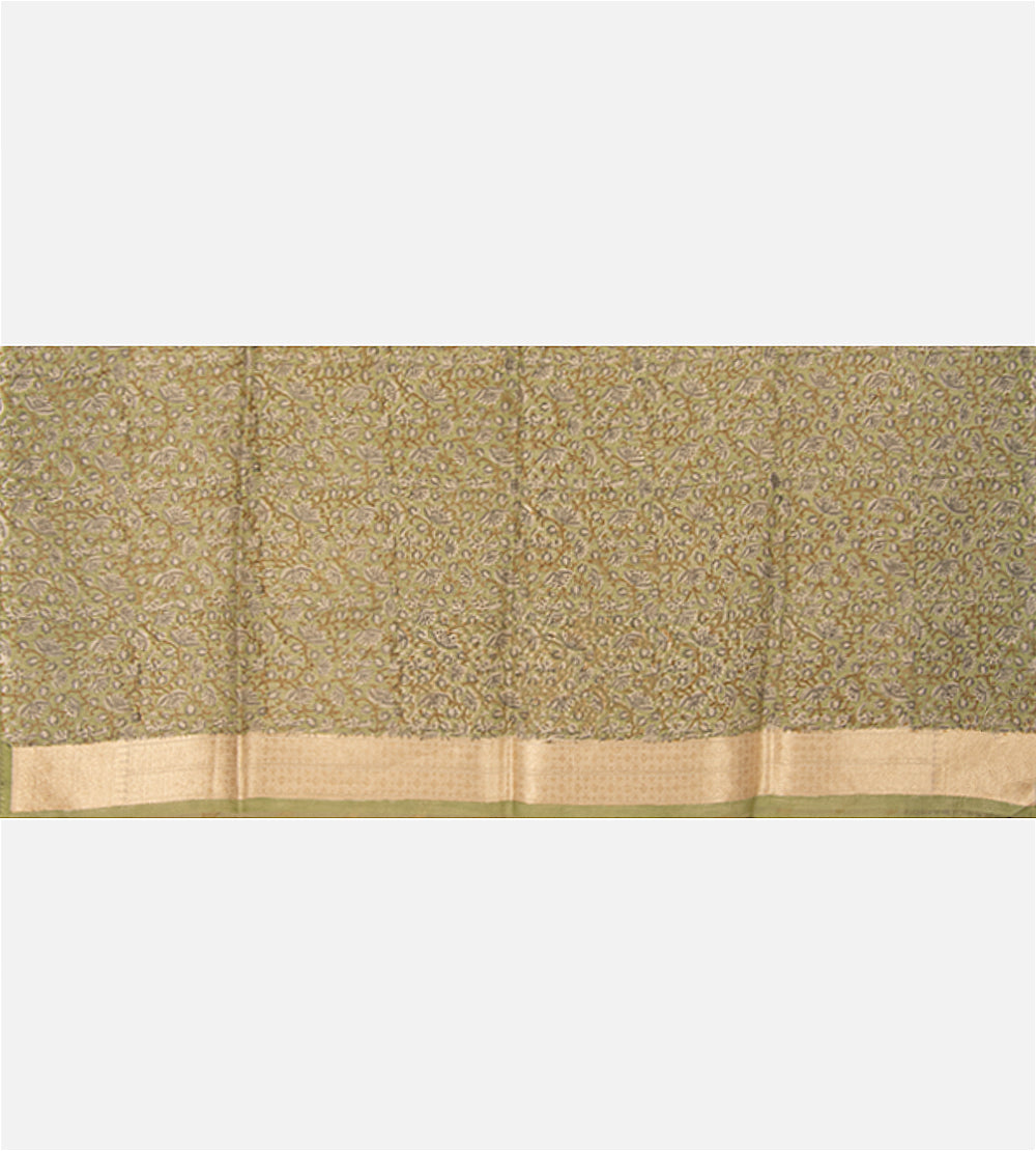 Beige Moonga Tussar Saree