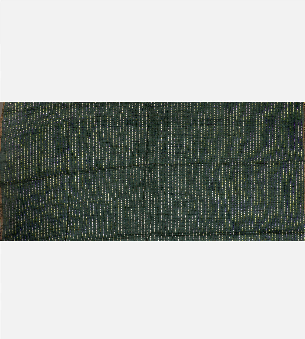 Green Tussar Saree