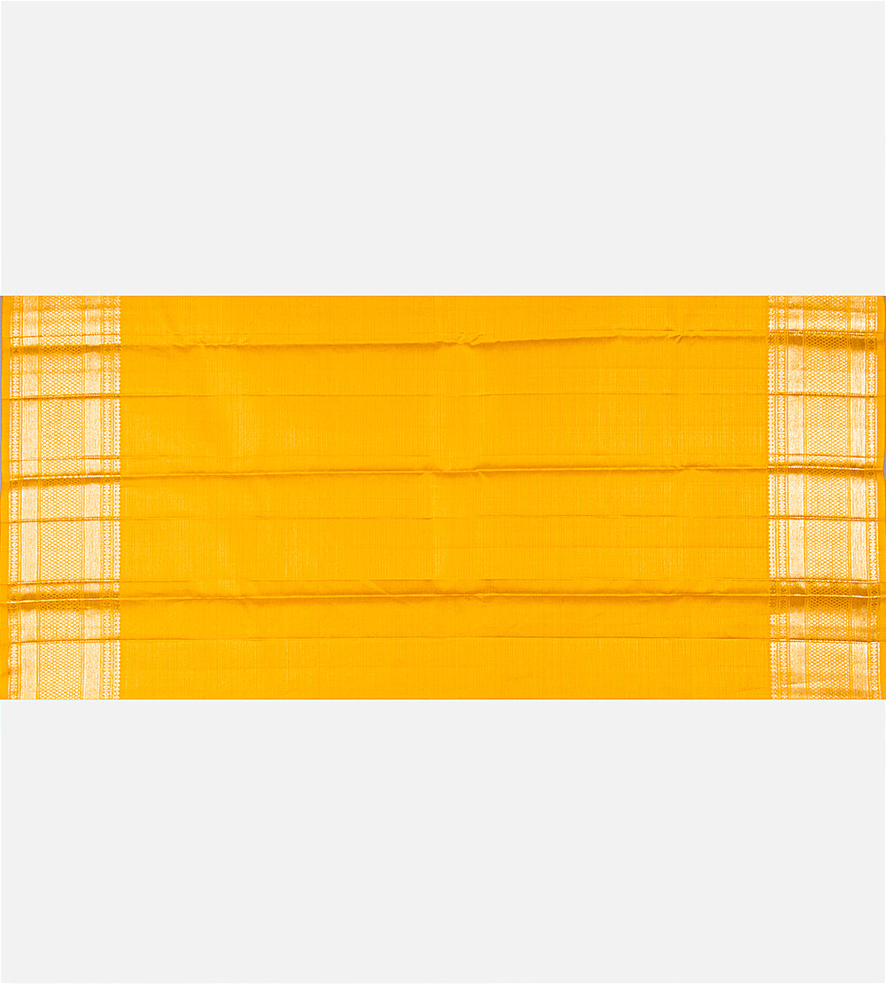 Yellow Kanchipuram Silk Saree