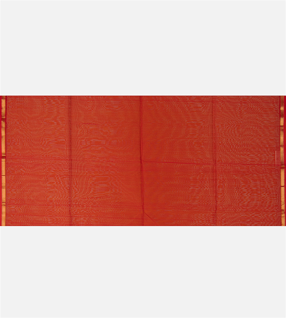 Yellow Maheshwari Cotton Saree