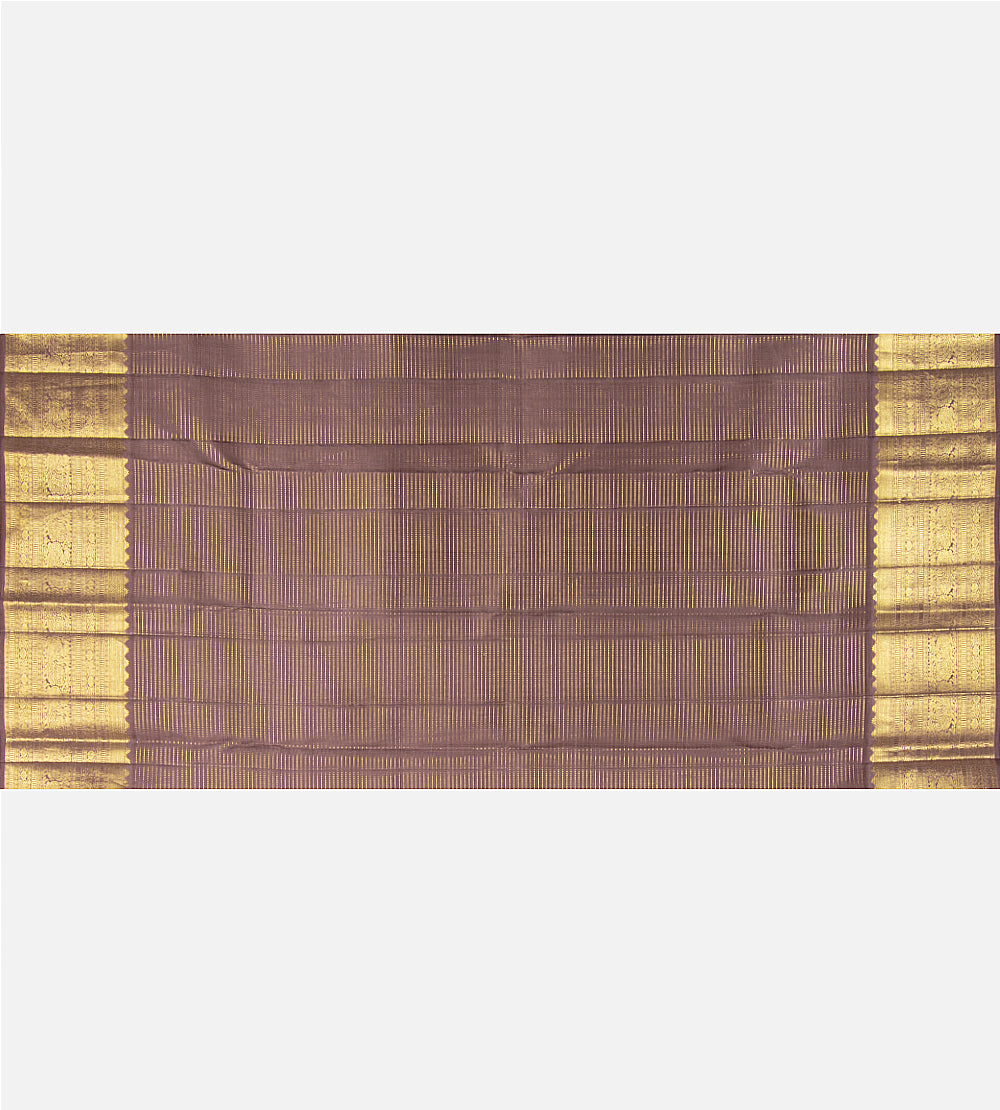 Dusty Mauve Kanchipuram Silk Saree