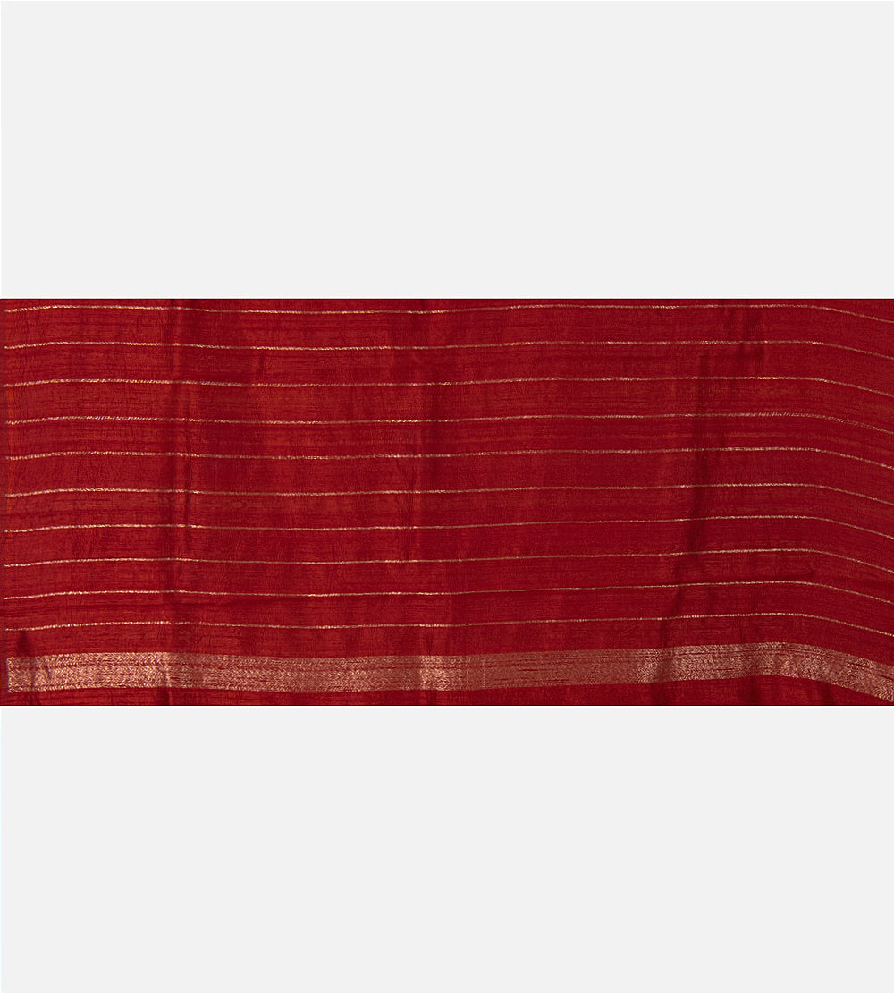 Yellow Banarasi Tussar Saree