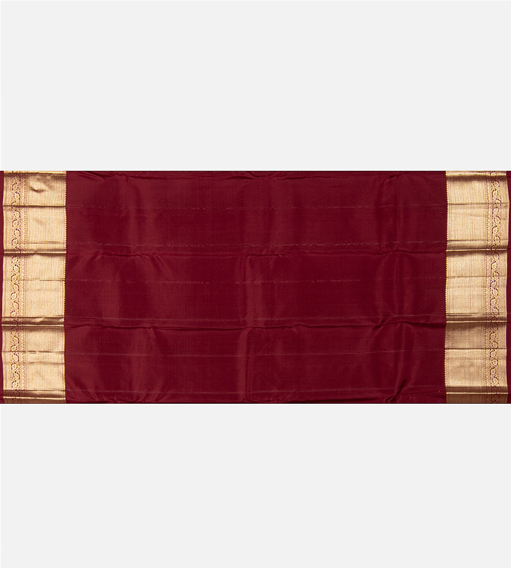 Maroon Kanchipuram Silk Saree