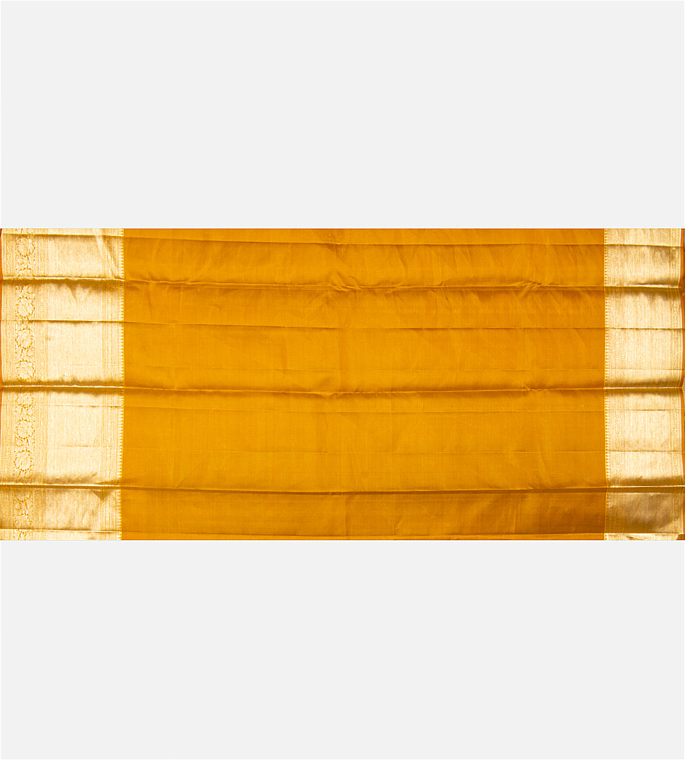 Yellow Kanchipuram Silk Saree
