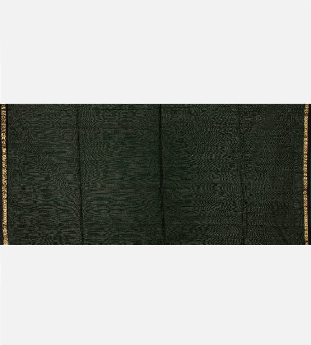 Deep Teal Maheshwari Cotton Saree