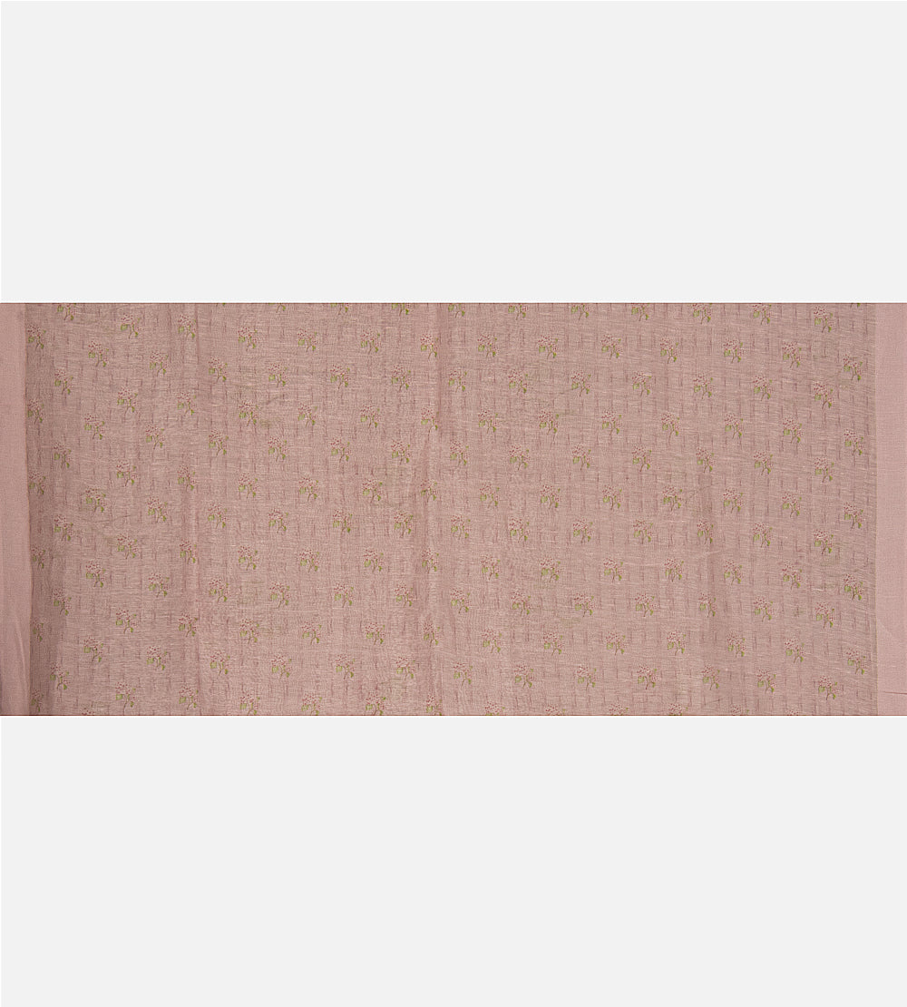 Light Pink Linen Saree