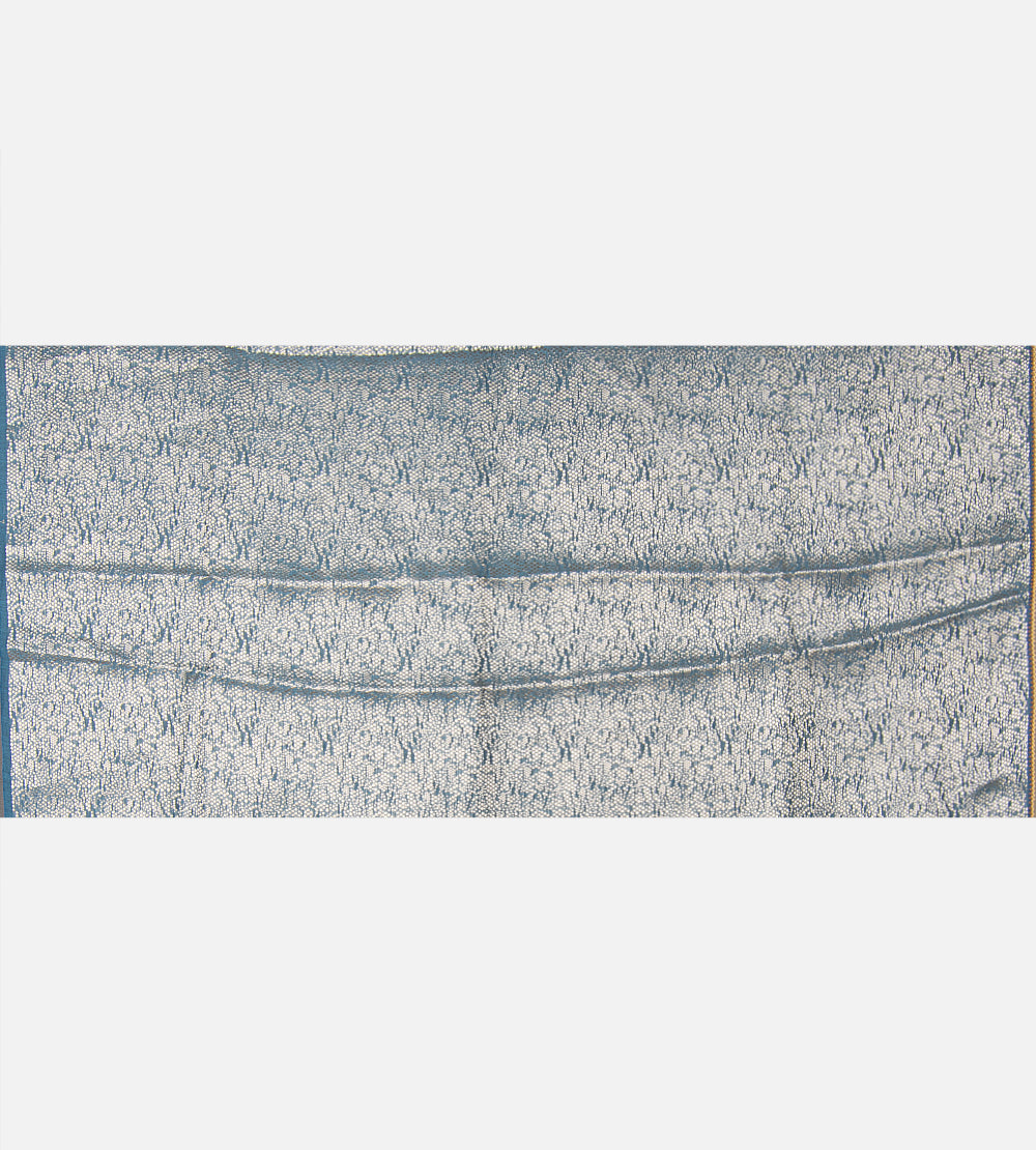 Blue Organza Saree