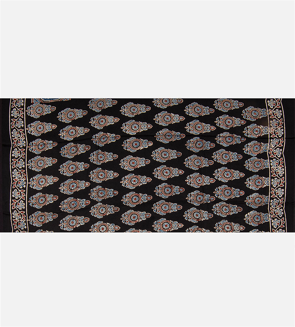 Black Modal Silk Saree