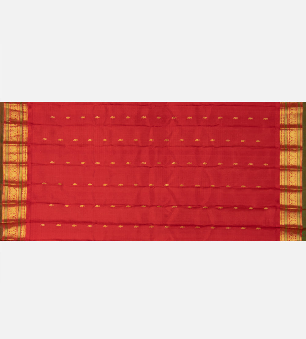 Multicolour Gadwal Silk Saree