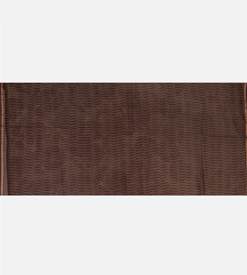 Beige Chanderi Cotton Saree
