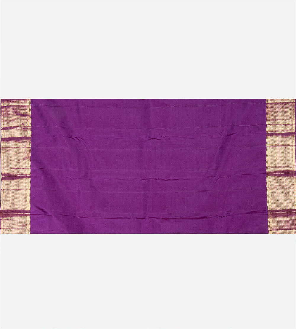 Purple Kanchipuram Silk Saree
