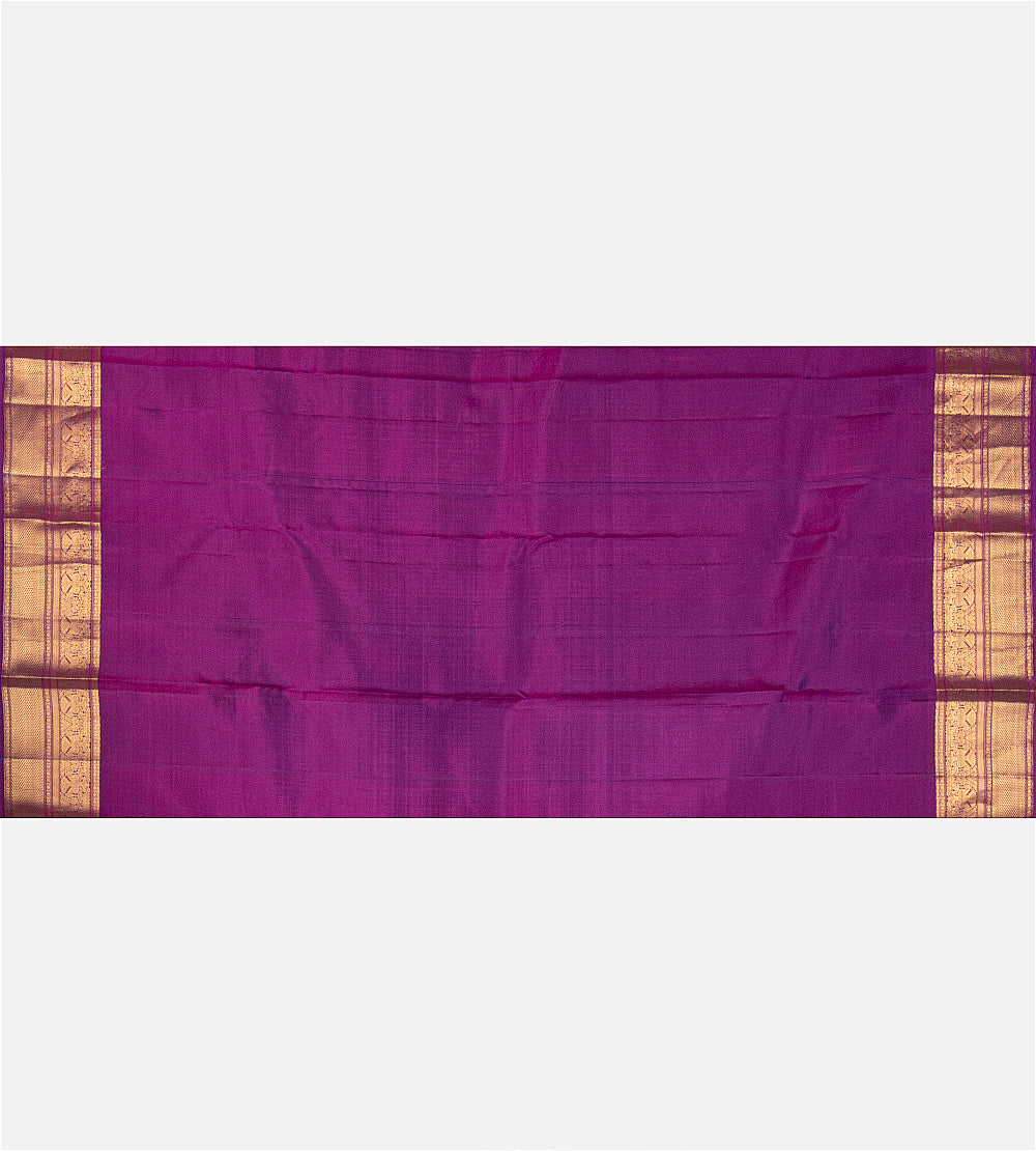 Pinkish Orange Soft Silk Saree