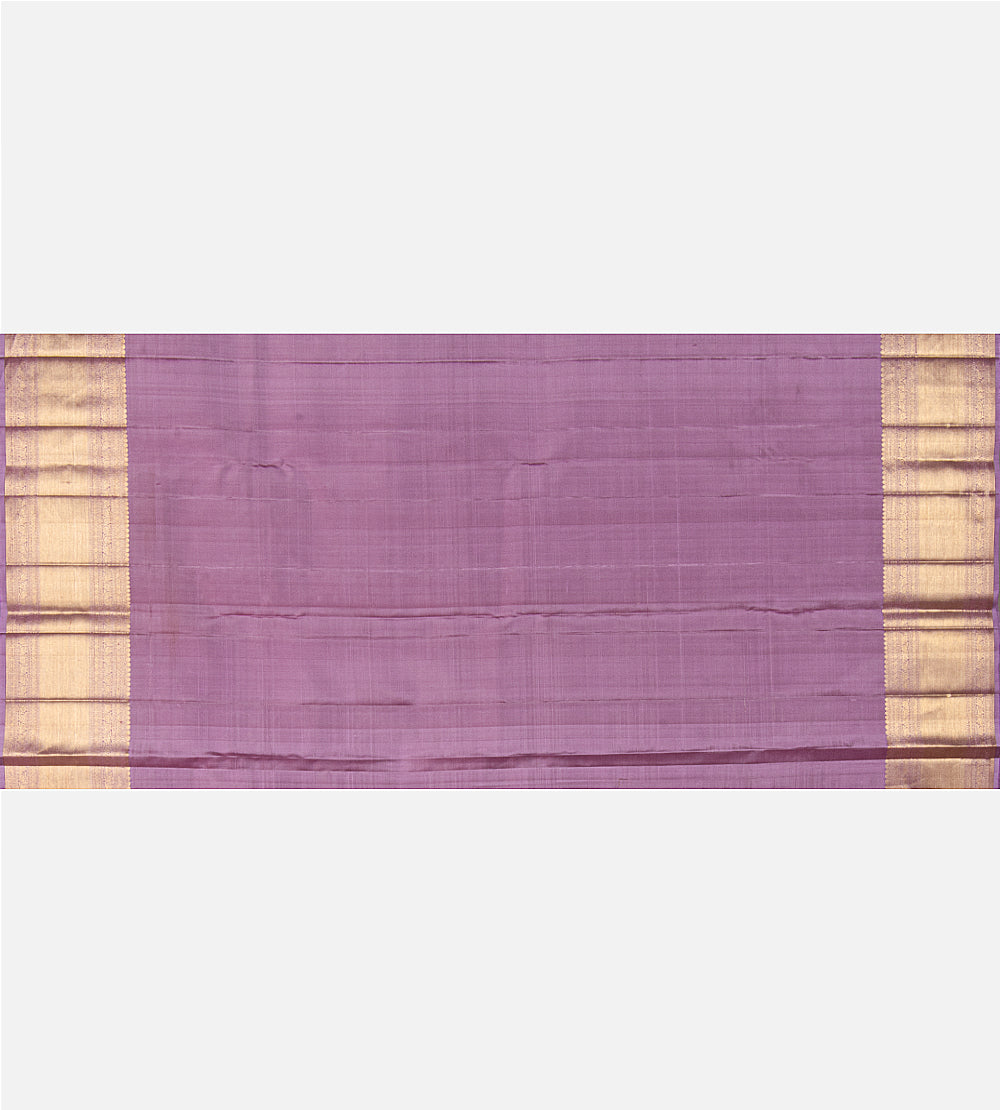 Soft Lavender Kanchipuram Silk Saree