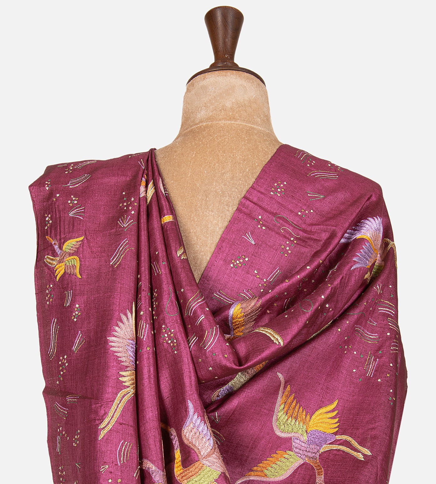 Pink Tussar Saree