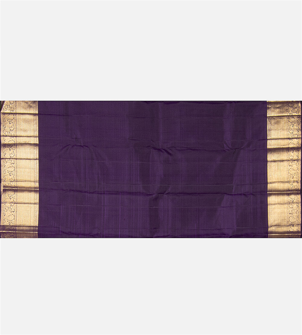 Purple Kanchipuram Silk Saree