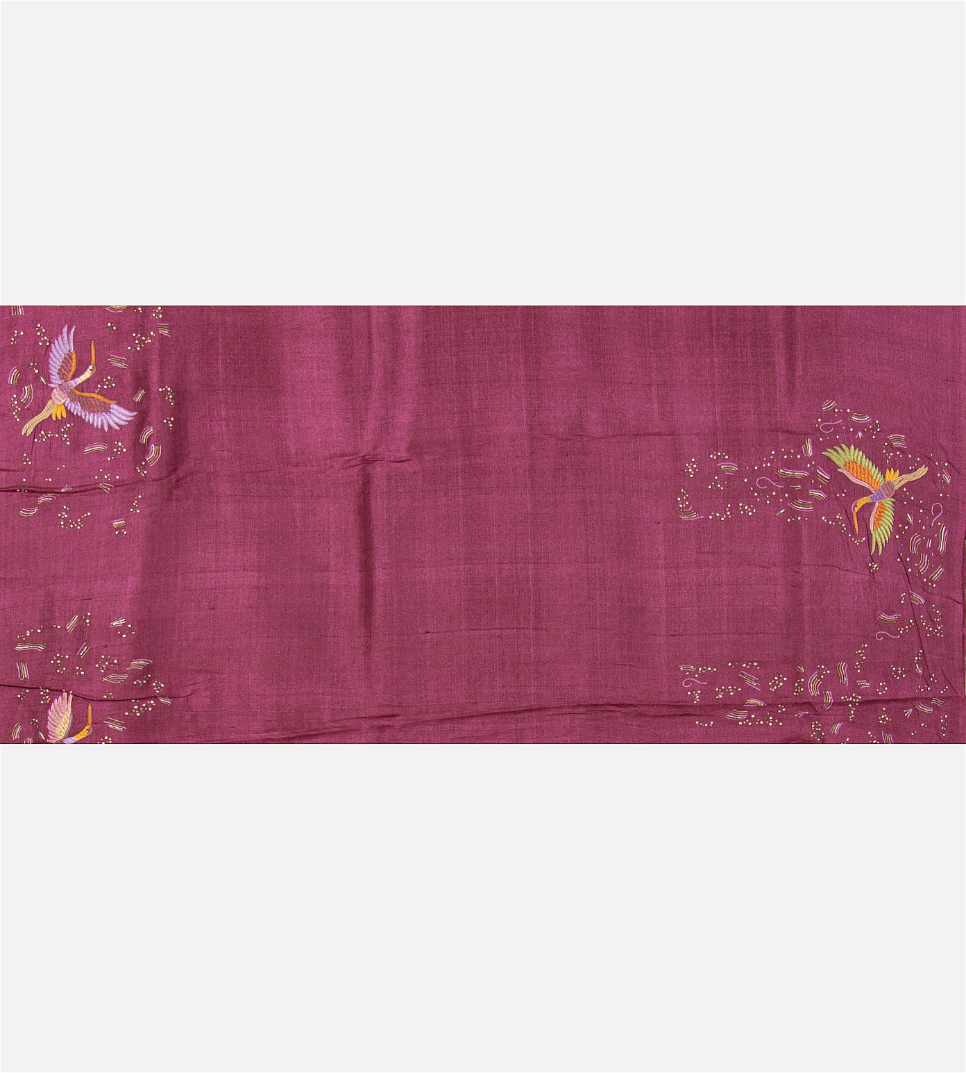 Pink Tussar Saree