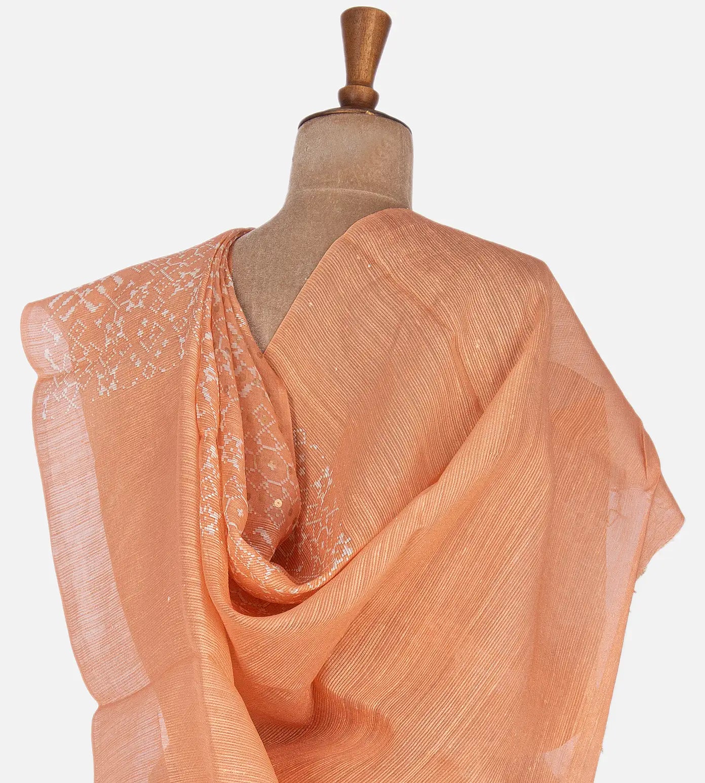 Peach Matka Bailou Saree