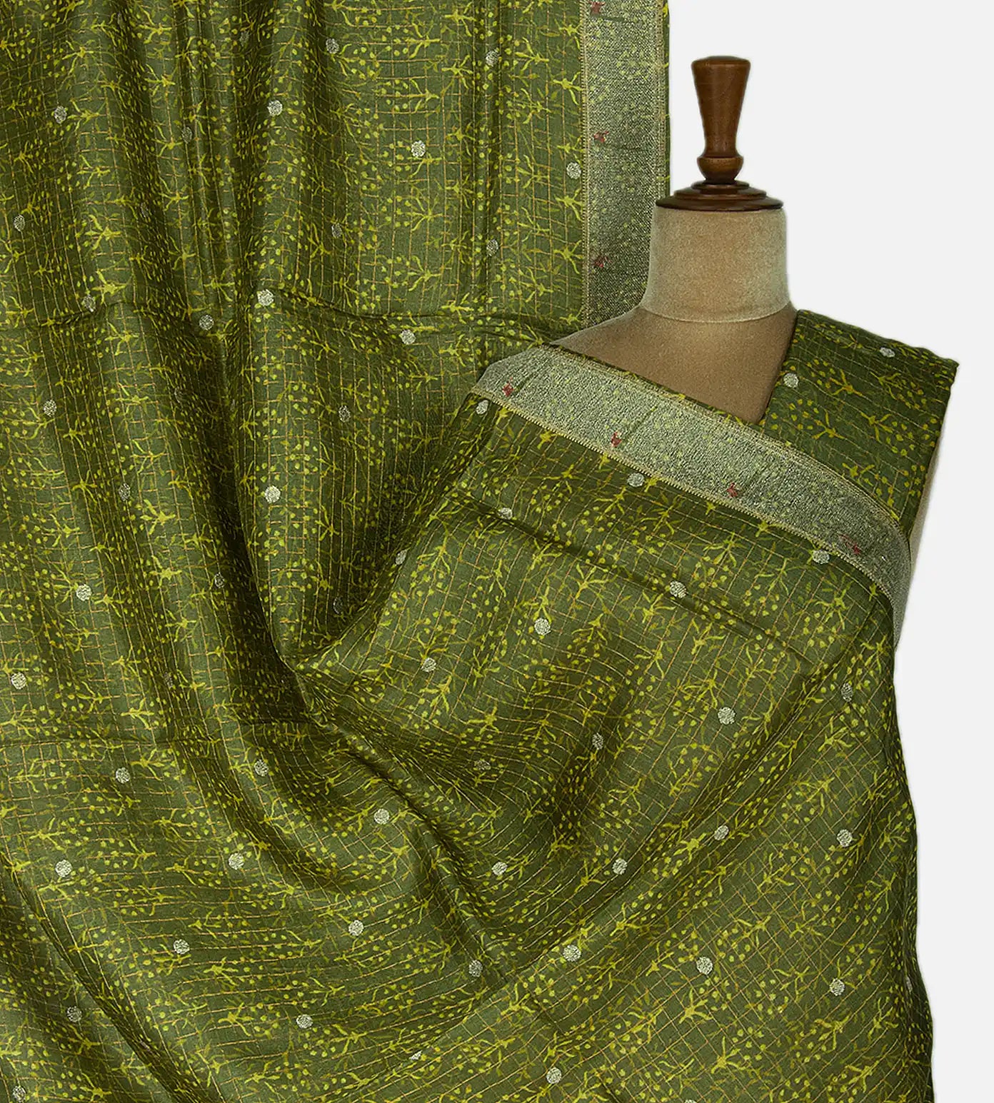 Green Tussar Paithani Saree