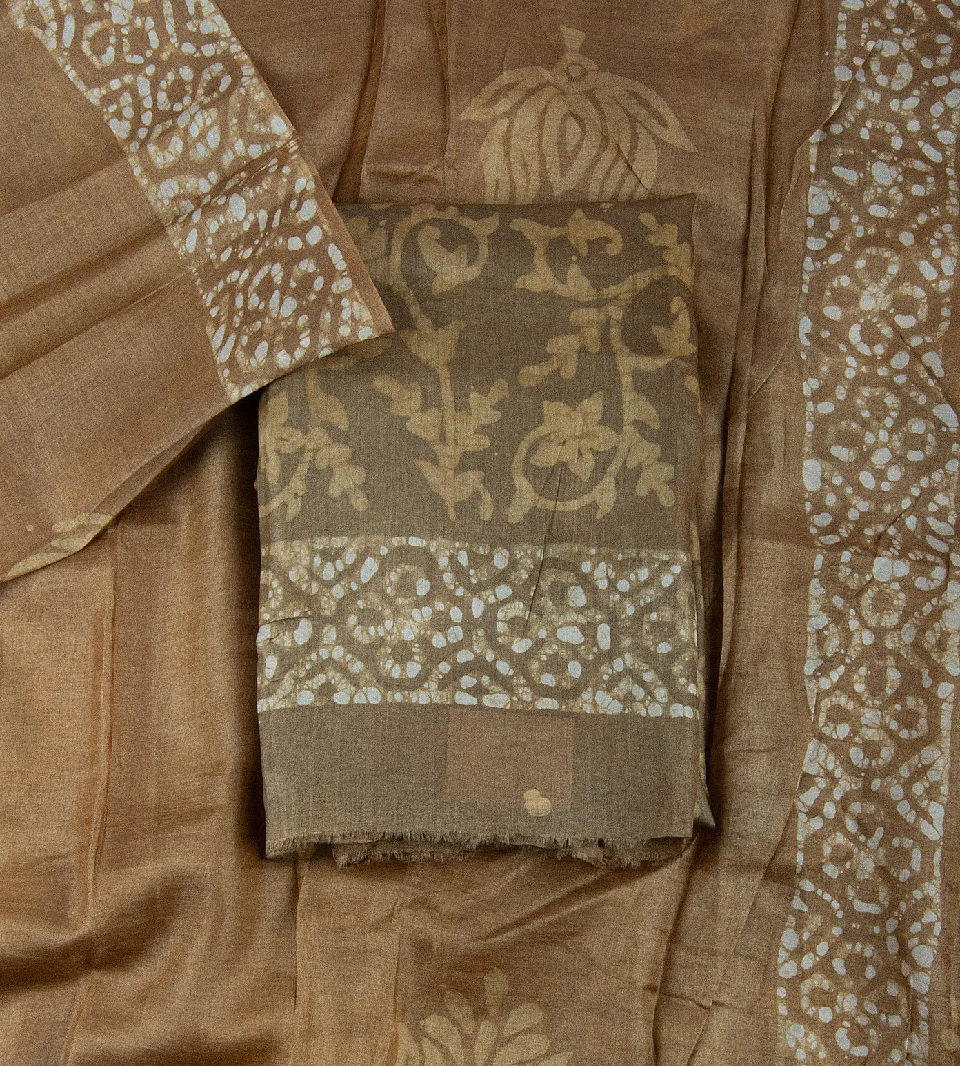Olive Tussar Salwar