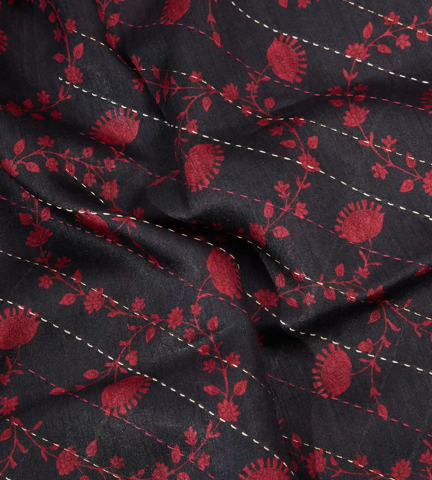 Black Tussar Saree