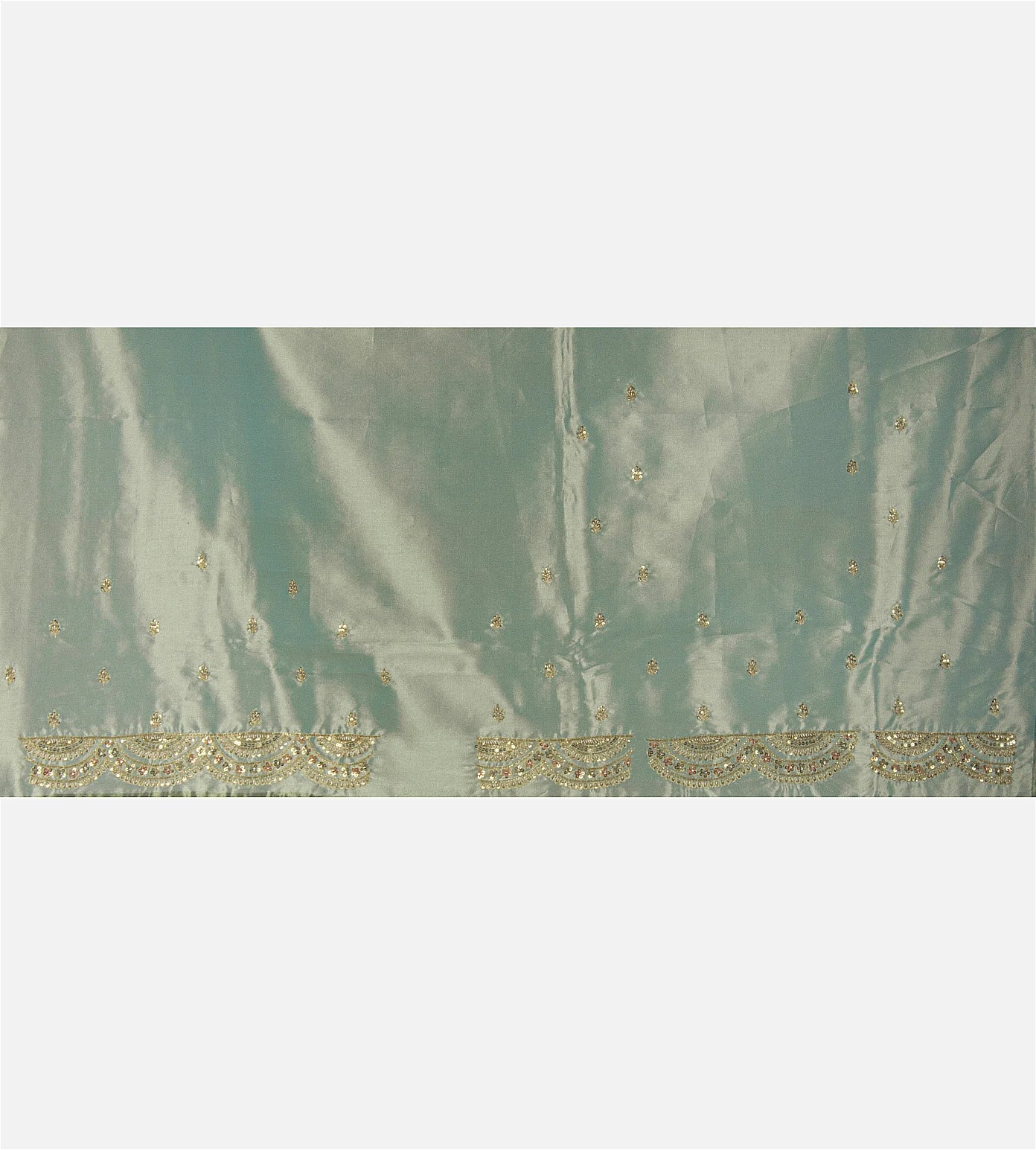 Blue Tissue Organza Saree