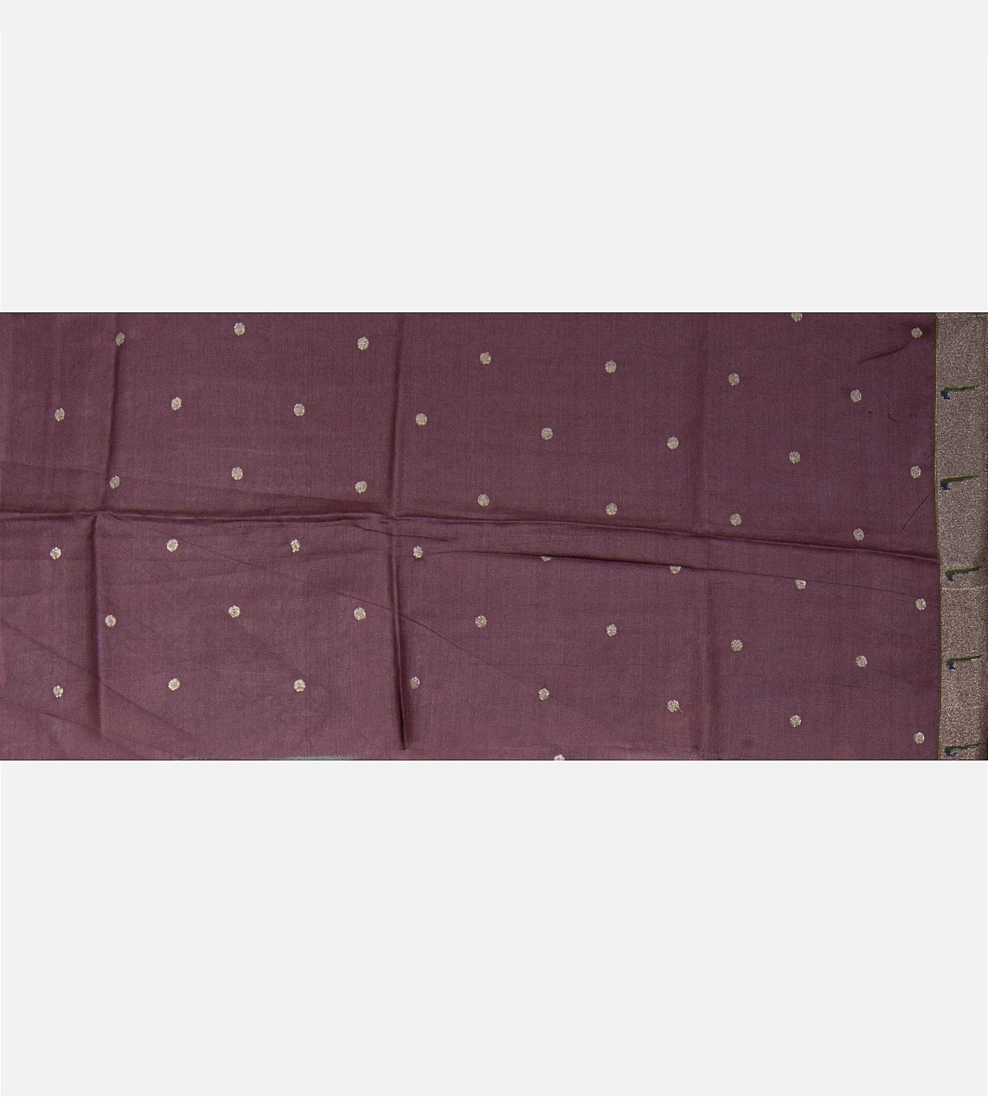 Mauve Tussar Paithani Saree