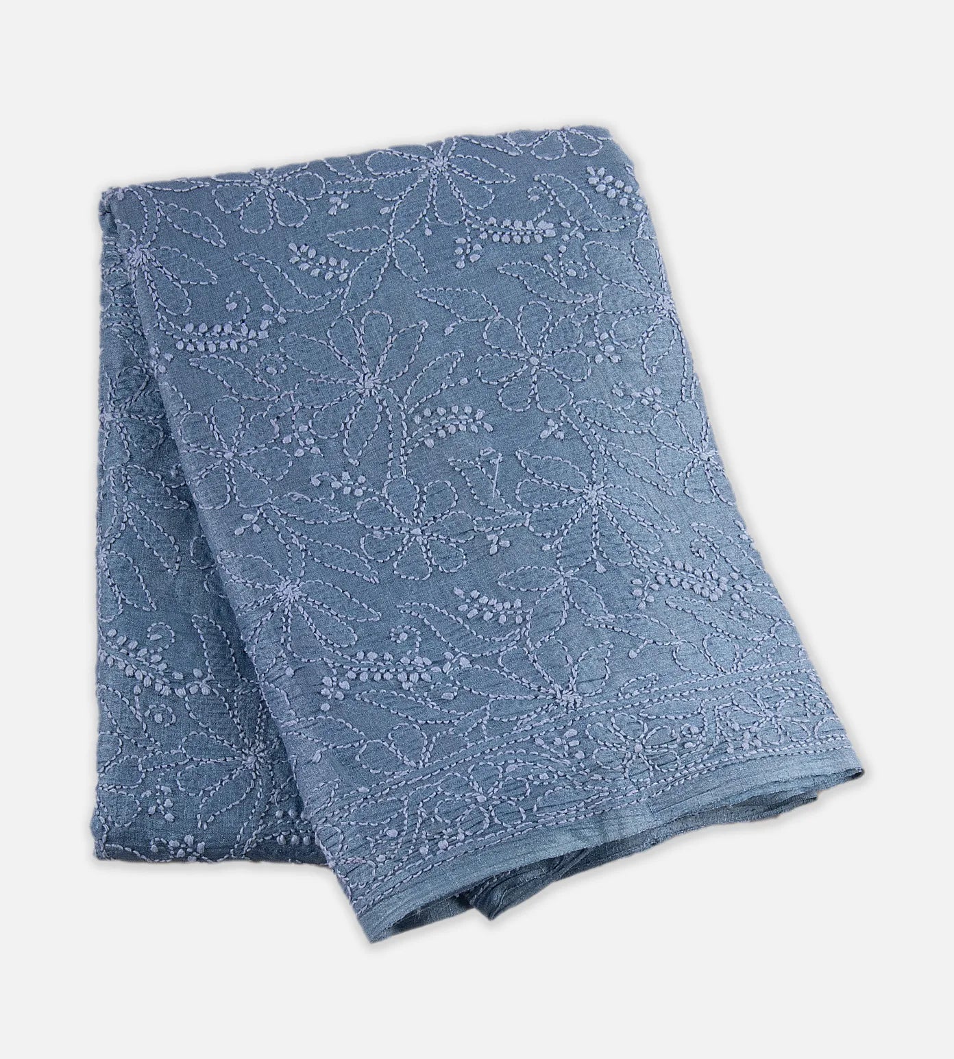 Blue Tussar Dupatta