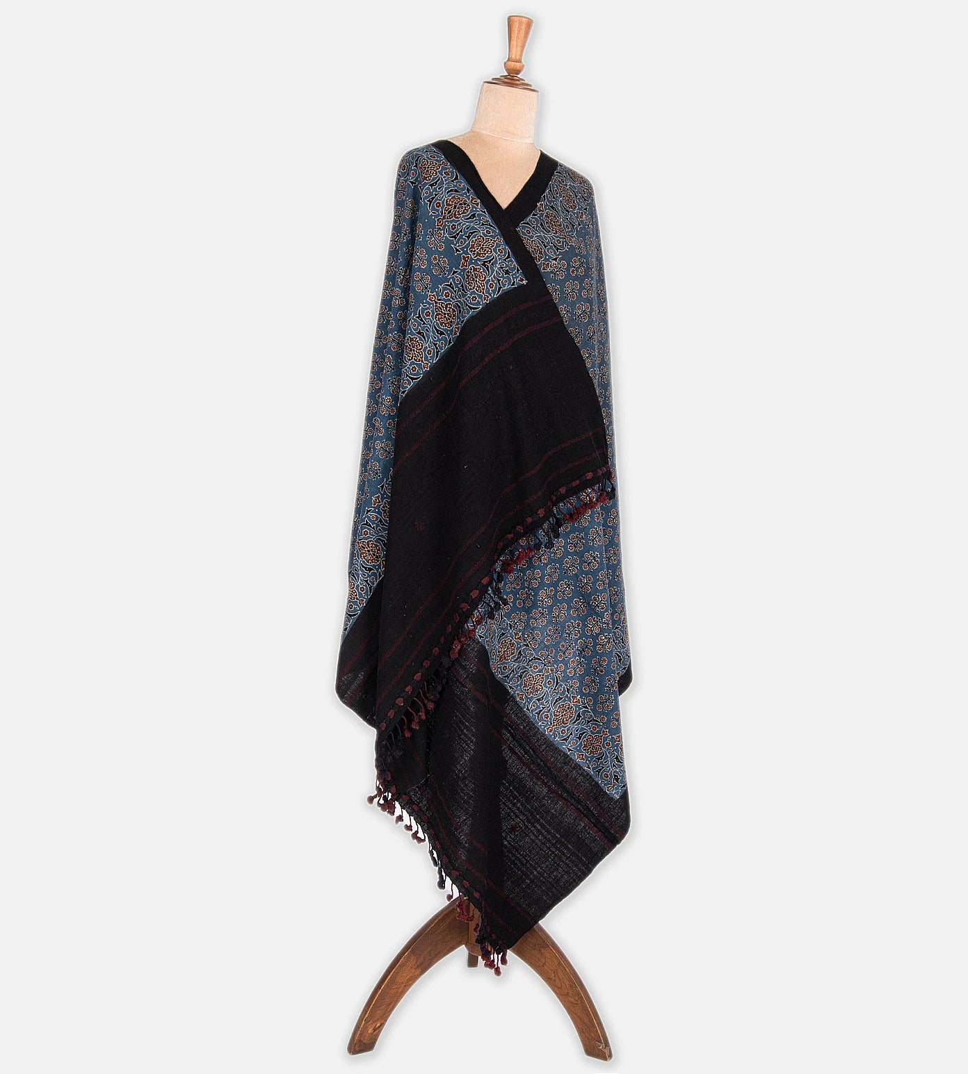 Blue Linen Cotton Dupatta