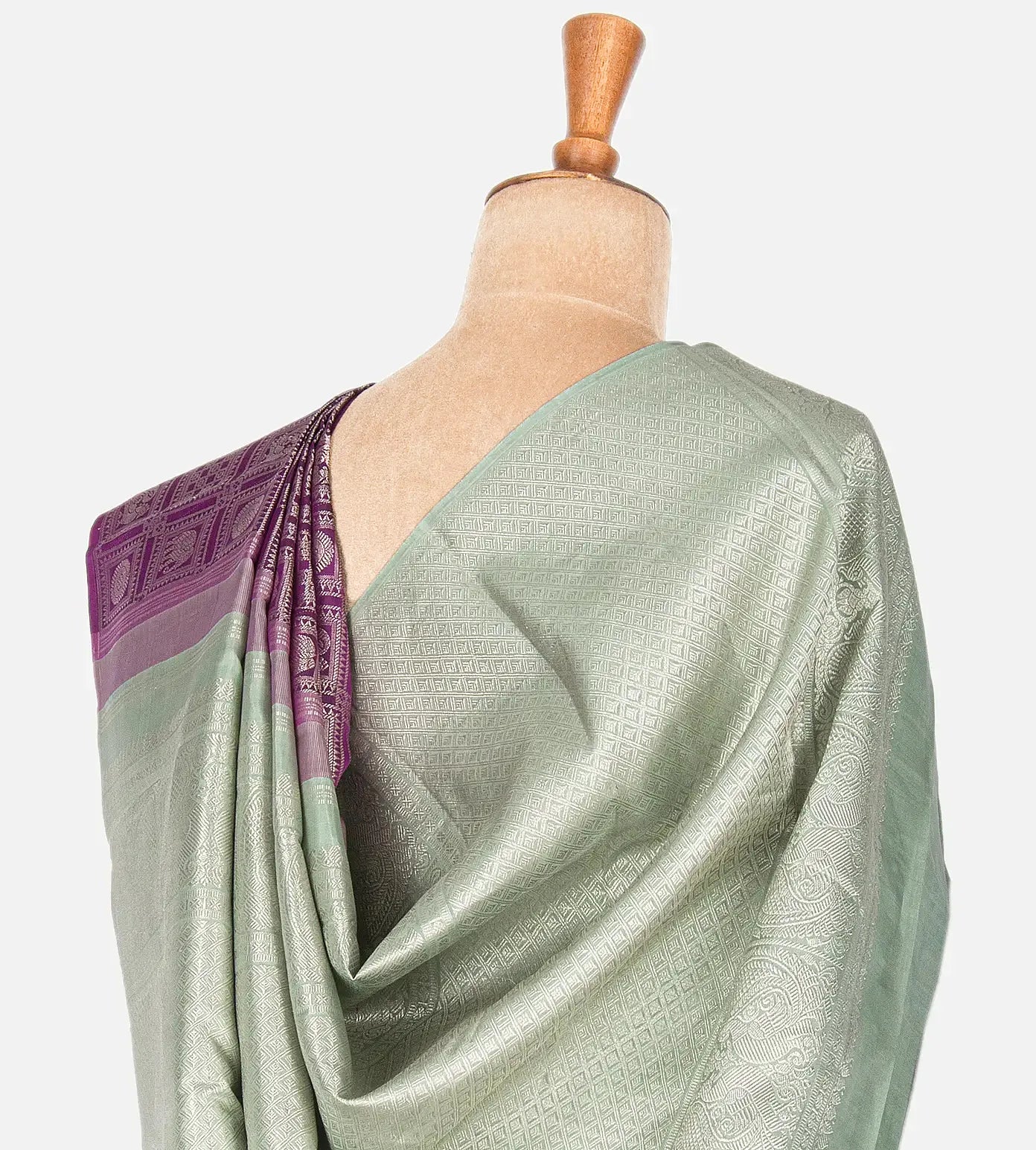 Purple Kanchipuram Silk Saree